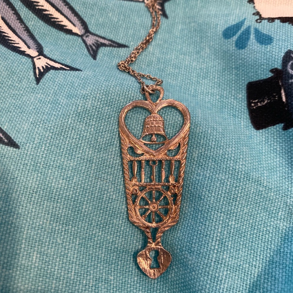 South Wales Liwy Gariad Love Spoon Pendant